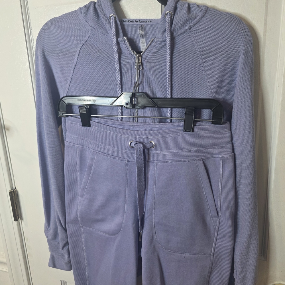 Calvin Klein Performance Lavender Zip Hoodie - image 5